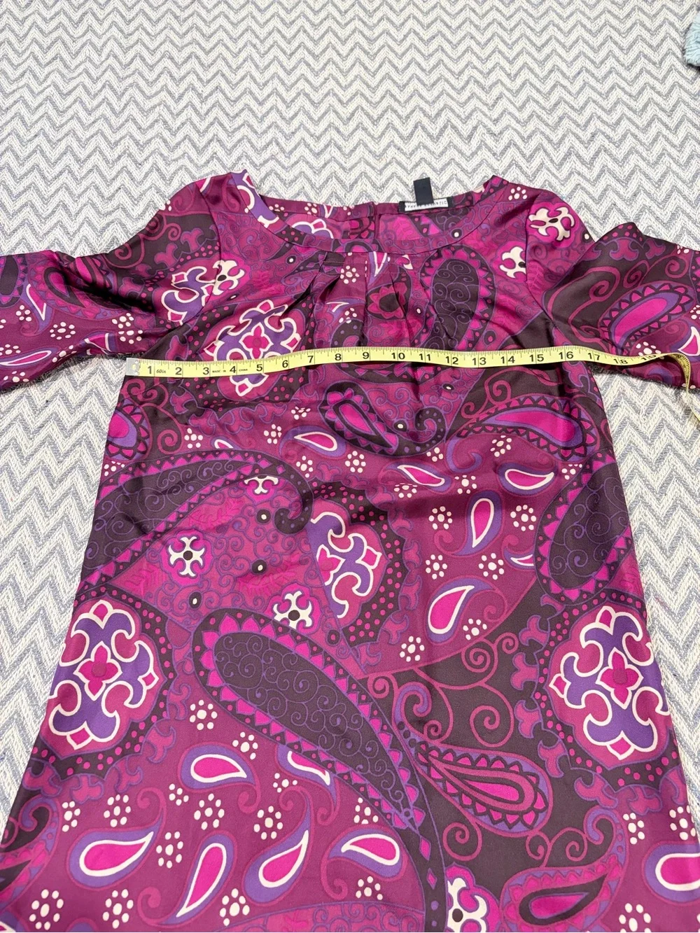 Banana Republic Purple Paisley Midi Dress